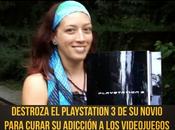 Video: Destroza PlayStation novio para curar adicción videojuegos.