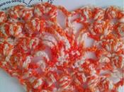 Motivo triángulo dentro araña crochet. Pastilla para hacer chall tejido (Crocheted triangle inside with spider motive make shawl)