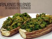 Berenjenas rellenas garbanzos espinacas