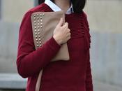 Blanco/ negro burgundy
