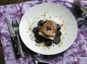 Bacalao muselina negro patatas panadera violeta