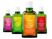 Probando aceites corporales Weleda