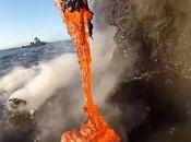pasa cuando lava volcán encuentra océano