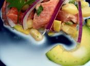 Ceviche salmón leche tigre