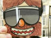 diseñador ilustraba caras post-its