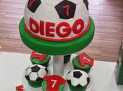 Tarta balón fútbol para diego