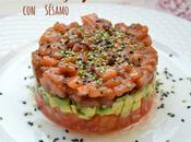 Tartar Salmón Aguacate Sésamo