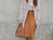 Falda midi abrigo pelo