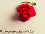 Anillo forma rosa