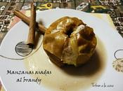 Manzanas asadas brandy