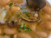 Fabes almejas salsa verde.
