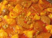 Estofado seitan patatas guisadas