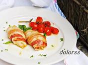 Filetes pollo envueltos rellenos