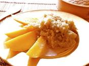Arroz glutinoso coco mangos