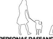 Descarga gratis bloques .dwg. Silueta personas paseando perro