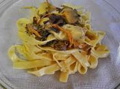 Tagliatelle Trompeta amarilla, alcachofas Bacon