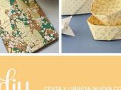 DIY: Cesta libreta nueva papeles scrapbooking