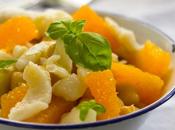 Ensalada garbanzos bacalao naranja