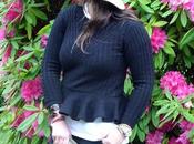 Black peplum