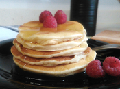 Tortitas americanas Pancakes miel frambuesas