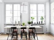 Cocina semi-abierta para convencidos planta diáfana