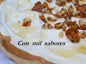 Tarta mascarpone miel nueces