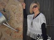 Fringed crop oversize