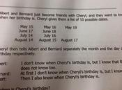 Problema lógica: cumpleaños Cheryl