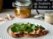 Tosta Salmón Escabeche, Crema Anchoas Berros