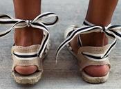 Street style inspiration; flat espadrilles.-