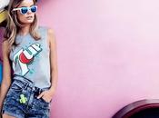 Frida Aase posa para H&amp;M coloridos estampados