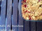 Crumble manzana frutos rojos