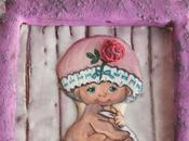 Galleta marco bebé pintado mano