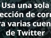 sola dirección correo para varias cuentas Twitter