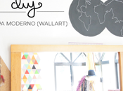 DIY: Mapa moderno pared.