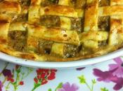 Pastel Carne Verduras Enrejado