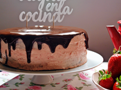 Tarta doble chocolate swiss merengue fresa años blog