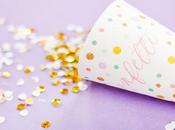 Conos papel imprimibles para confetti boda