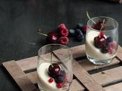 Vasos pastel yogur cerezas frutos rojos, #diadelacerezadeljerte