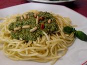 Espaghetti pesto basilico