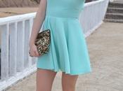 Vestido verde aguamarina