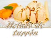 Helado turrón artesanal.