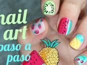 Cómo hacer diseños frutas uñas