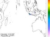 Seguimiento satélite erupción Monte Merapi (Java)