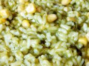 Risotto espinacas maíz