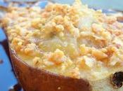 Peras asadas rellenas queso azul vegano BlueRisella nueces