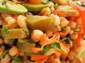 Ensalada trigo aliño naranja