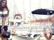 Volantes escote bardot