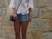 blanco denim shorts