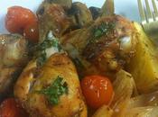 Muslitos Pollo Asados Tomatitos Champiñones